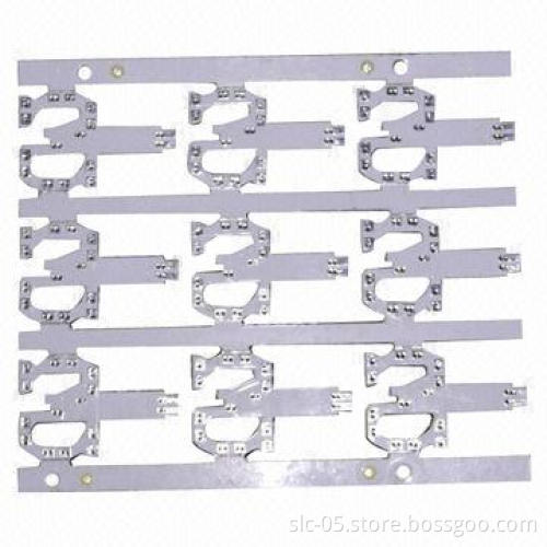2-layer Aluminum PCBs, HASL LF Surface and 1.0mm Board Thickness, Applicable for LED Light